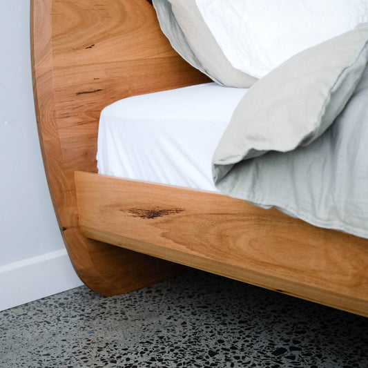 Crawford Timber Bed in Blackbutt