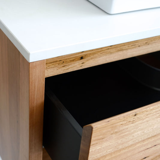 Heathcote Floating Vanity w Shelf - 900mm/1 Drawer