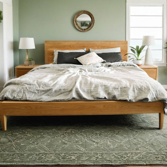 Mayfield Timber Bed in American Oak