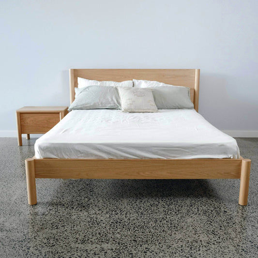 Bristol Bed in American Oak - Queen