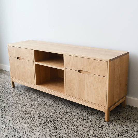 Clifton Entertainment Unit in American Oak - 1500w x 500h