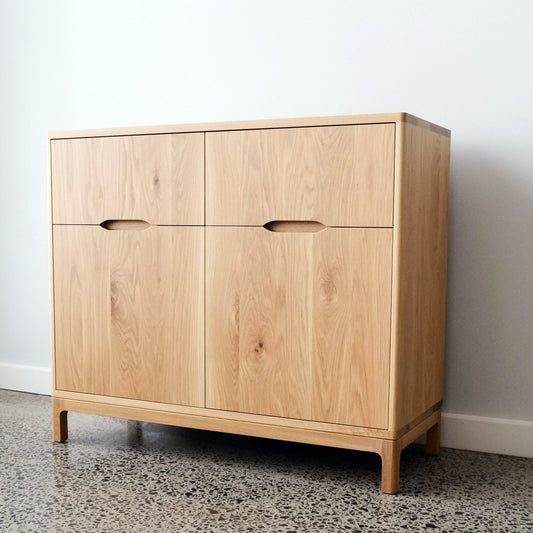 Clifton Sideboard in American Oak - 1000w x 850h