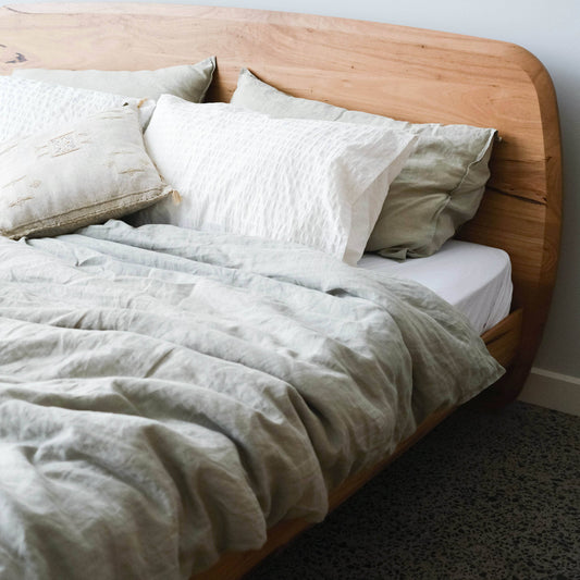 Crawford Timber Bed in Blackbutt