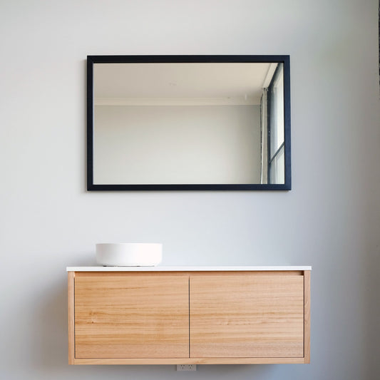 Heathcote Floating Vanity in Tas Oak - 2 door