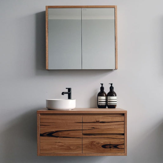 Heathcote Mirrored Shaving Cabinet in Recycled Messmate