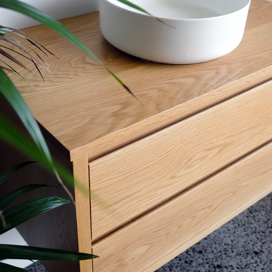 Solid timber bench top