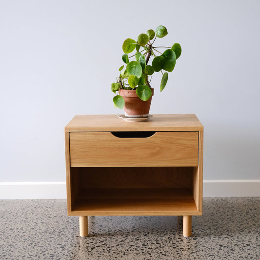 Bristol 1.0 Bedside Table in American Oak