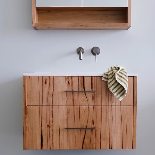 Lansdowne Clio Floating Bathroom Vanity in Recycled Messmate