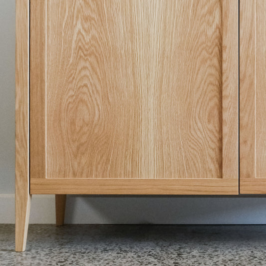 Penelope Timber Shaker Freestanding Vanity in American Oak