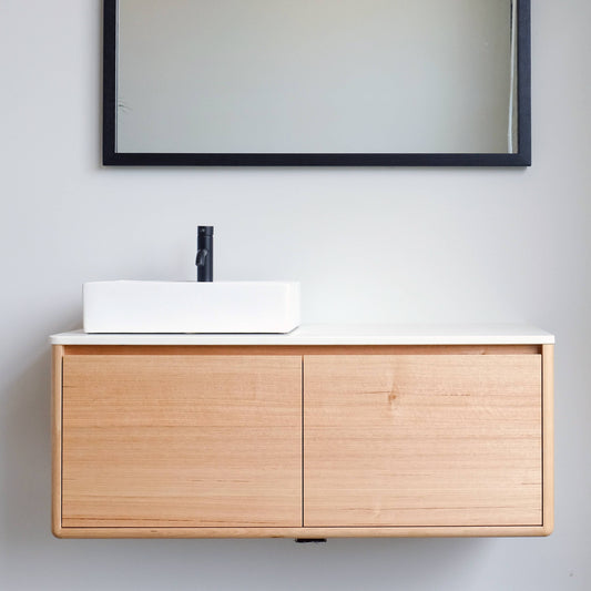 Plymouth Floating Vanity in Tas Oak - 1200w