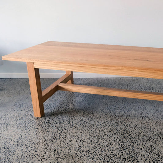 Heathcote Farmhouse Dining Table in Blackbutt - 2500 x 1100mm