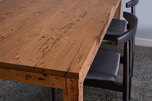 Heathcote Dining Table in Birdseye Stringybark - 2000 x 1000mm