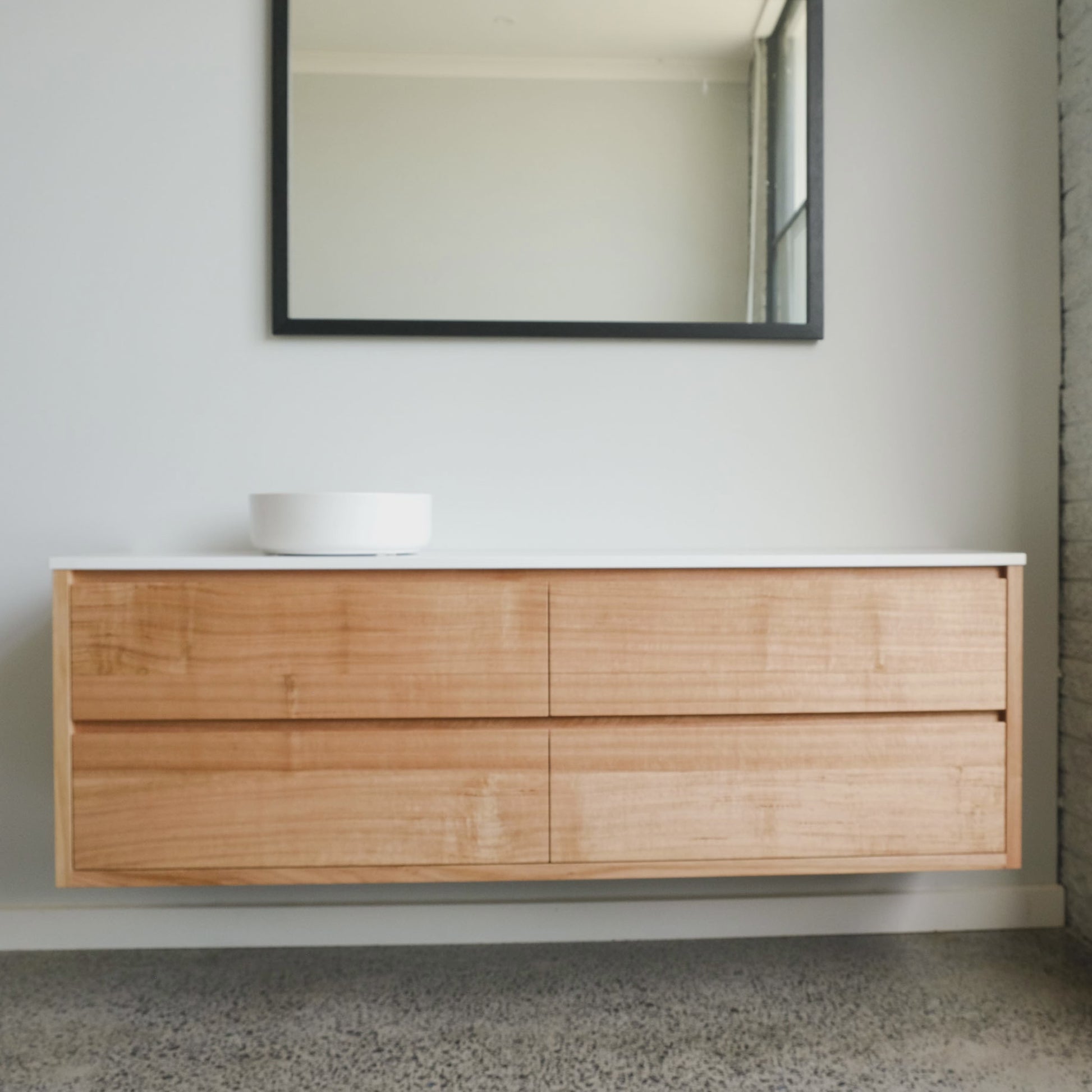 Heathcote Floating Vanity in Tas Oak - 1800w